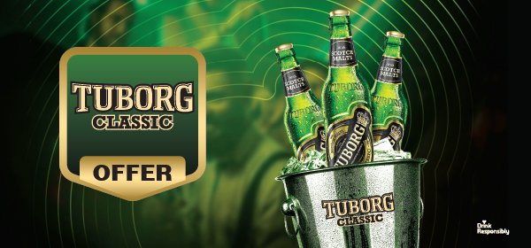 Buy 3 Tuborg Classic 650 mL & Get ₹150 Off on the Total Bill